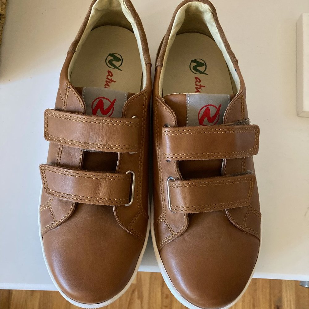 Italian Leather Dressy Sneaker / Loafer with Velcro - US Size 4